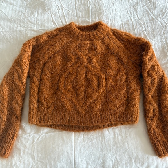 Doen Anika Sweater S in Bright Pumpkin - Picture 5 of 8